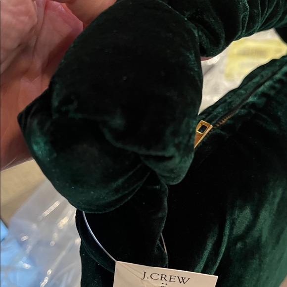 J. Crew Old Forest Velvet Double-Knot Handbag/NWT - Picture 9 of 11
